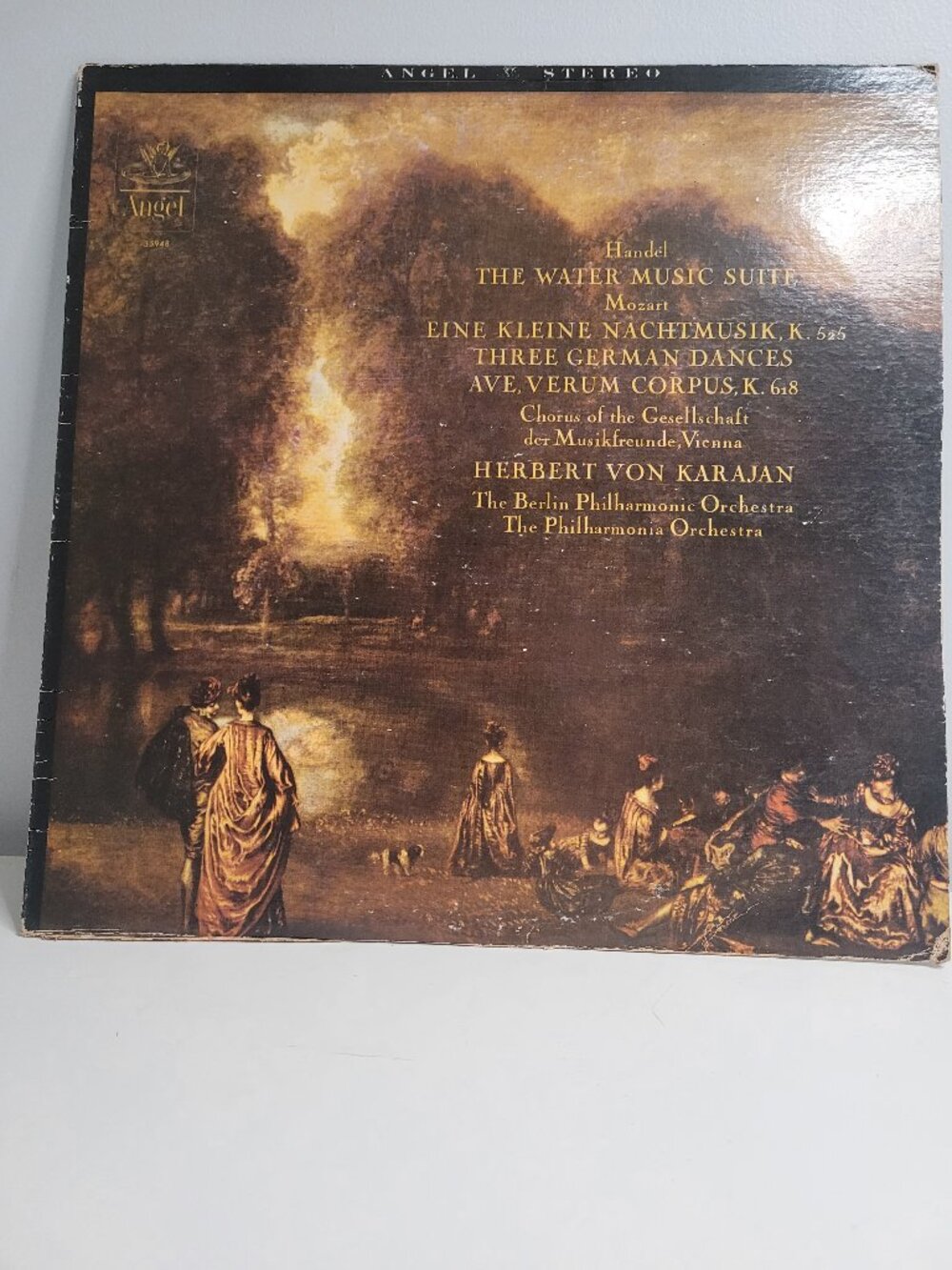 Handel Water Music Suite Mozart Eine Kleine Nachtmusik Karajan Vinyl LP